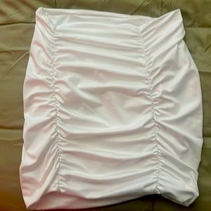 White Mini Body-con skirt